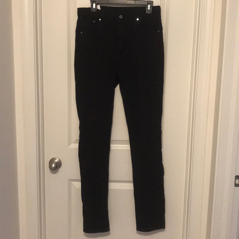 H&M women’s skinny high waisted black jeans